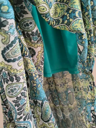 Vestido largo estampado talla 42