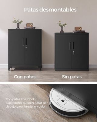 Archivador de Oficina de Acero Negro SONGMICS OMC013B01