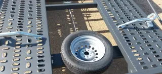 Pareja Tope de rueda para grúa porta coches