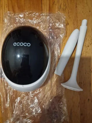 Escobilla Baño Silicona Gris/Blanco