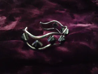 Pulsera Brazalete Plata Vintage