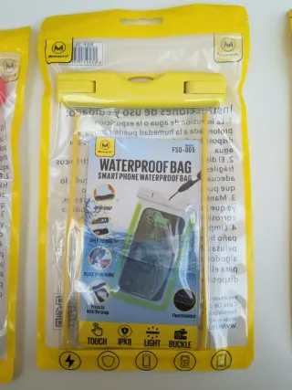 Lote 3 fundas impermeables para móvil