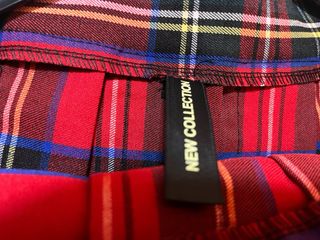 Gonna a pieghe quadri scozzesi