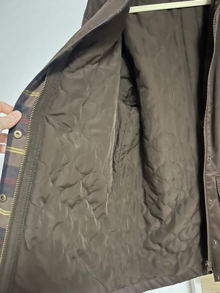 Cazadora tipo Barbour Marrón Talla S Stradivarius