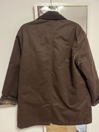 Cazadora tipo Barbour Marrón Talla S Stradivarius