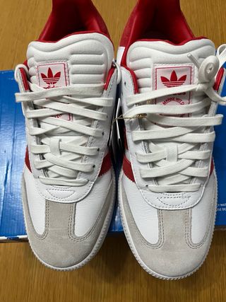 Adidas Samba Blancas y Rojas nuevas