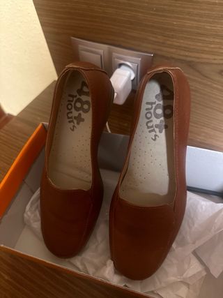 Zapatos planos 48 horas marrones