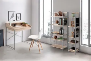 Mesa Escritorio Kala 100x50 Haya/Gris