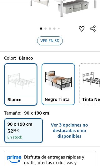 VASAGLE Marco de Cama, Estructura de Cama