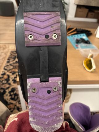 Botas de esquí Salomon negras y moradas