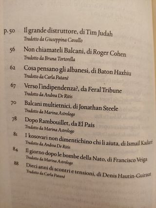 LA NOTTE DEL KOSOVO. La crisi dei Balcani ...