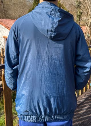 Vintage Cortavientos Adidas Azul