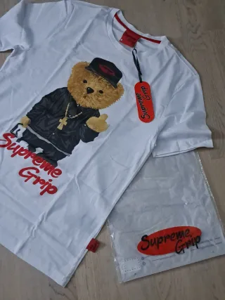 Camiseta Supreme Grip Oso Rapper Talla L