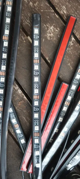 Luces led para moto o coche. 12 tiras impermeables