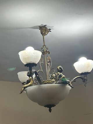 Lámparas de techo vintage doradas