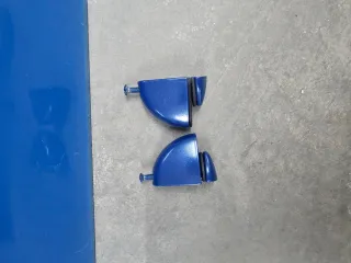 Estante Baño Vidrio Azul