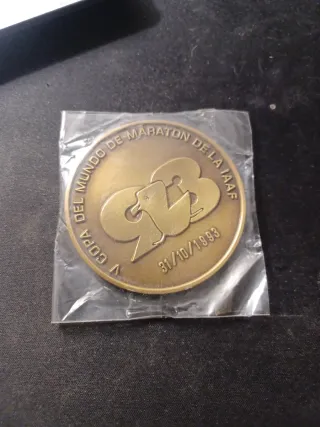 Medalla Copa del Mundo Maratón 1993 san sebastian