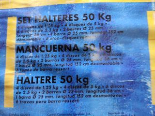 Juego de pesas completo