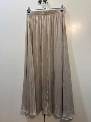 Falda Zara Talla M/L Beige/Marrón