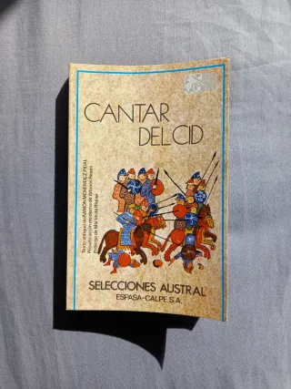 Libro "Cantar del Cid"