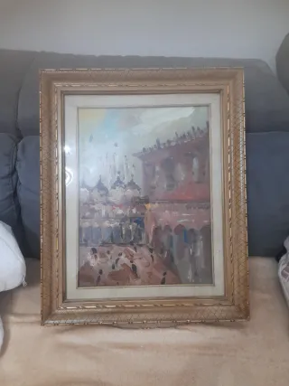 Quadro vecchio con certificato