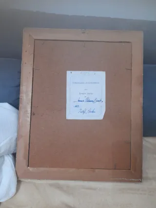 Quadro vecchio con certificato