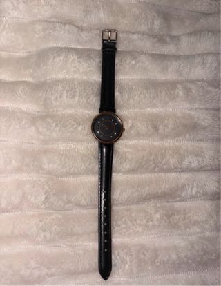 Reloj de pulsera mujer negro y dorado