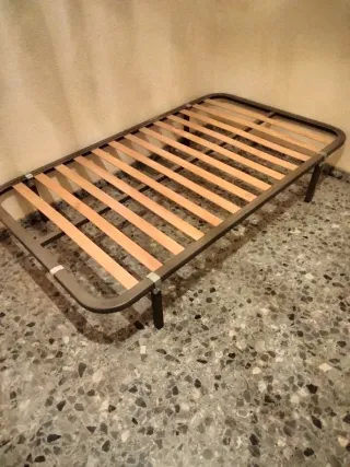Somier 90cm Metal y Madera