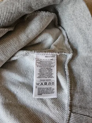 Felpa Adidas con cappuccio grigia