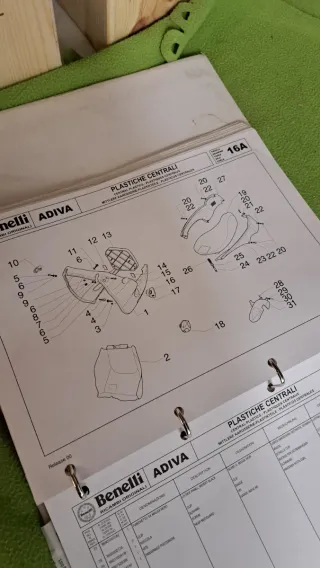 Manuale ricambi Benelli Adiva