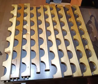 Botelleros de madera