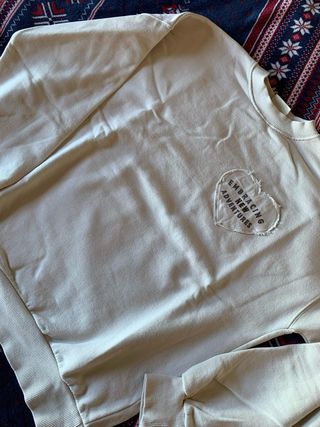 Beige Cute Sweater Pull and Bear Size XS