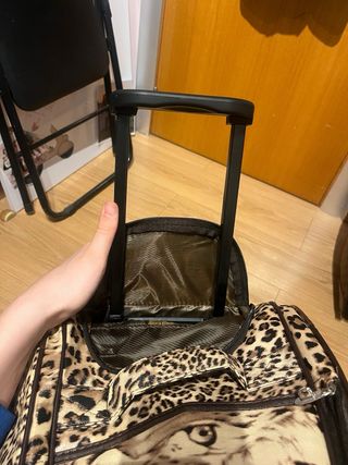 Maleta de viaje leopardo con ruedas