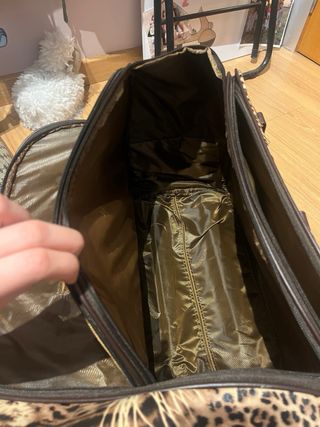 Maleta de viaje leopardo con ruedas