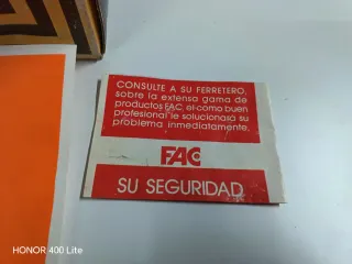 Cerrojo Seguridad FAC Modelo 300-R/80