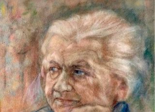 Irma Weiland, Retrato de una mujer, pastel