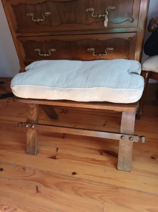 Banqueta descalzadora de roble