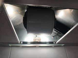 Campana 90 cm extractora decorativa piramidal