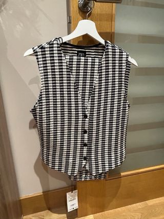 Conjunto Chaleco y Pantalón Zara Talla S