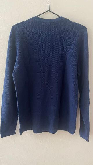 Camiseta Mango Azul Manga Larga