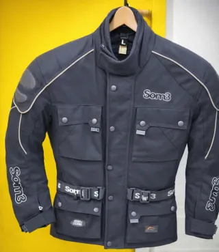 Chaqueta Moto Som3 Adventure Negra Talla XS. Chica