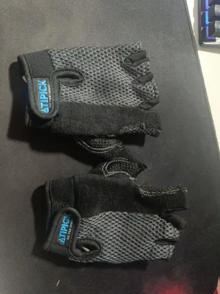 Guantes Gimnasio ATIPICK Negro/Gris