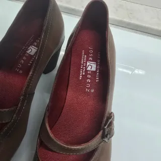 Josef Saenz Scarpe Mary Jane Beige/Marrone tg 35