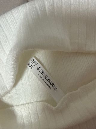 Jersey blanco de canalé