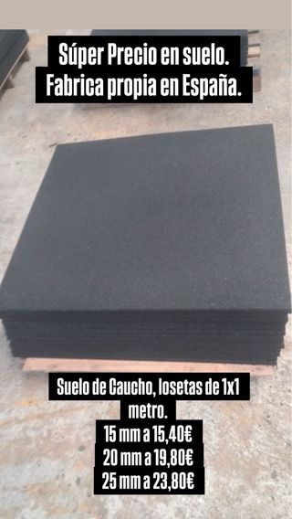 Suelo de Caucho 20mm Loseta 1x1m
