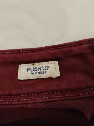 Pantalón Salsa Rojo Talla S W28 push up