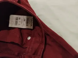 Pantalón Salsa Rojo Talla S W28 push up