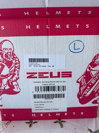 Casco Moto Zeus Nuevo. Talla L