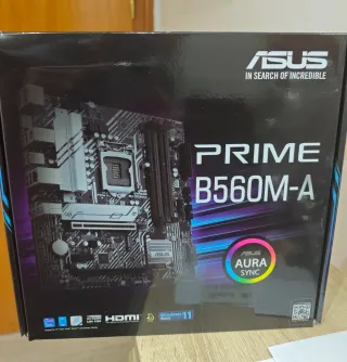 Placa Base Asus Prime B560M-A y disipador Cooler