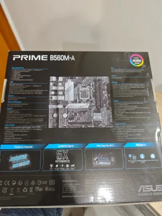 Placa Base Asus Prime B560M-A y disipador Cooler